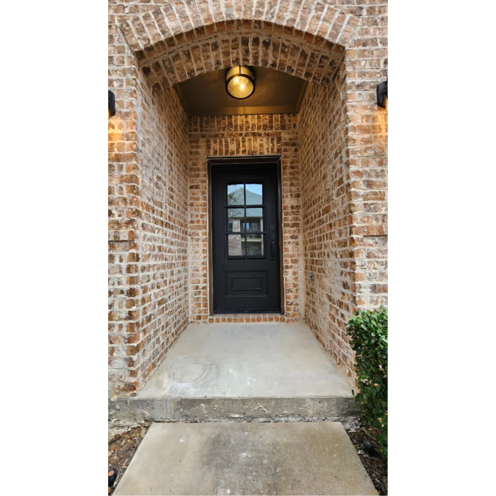 3/0 X 6/8 6 Lite Exterior Wrought Iron Door