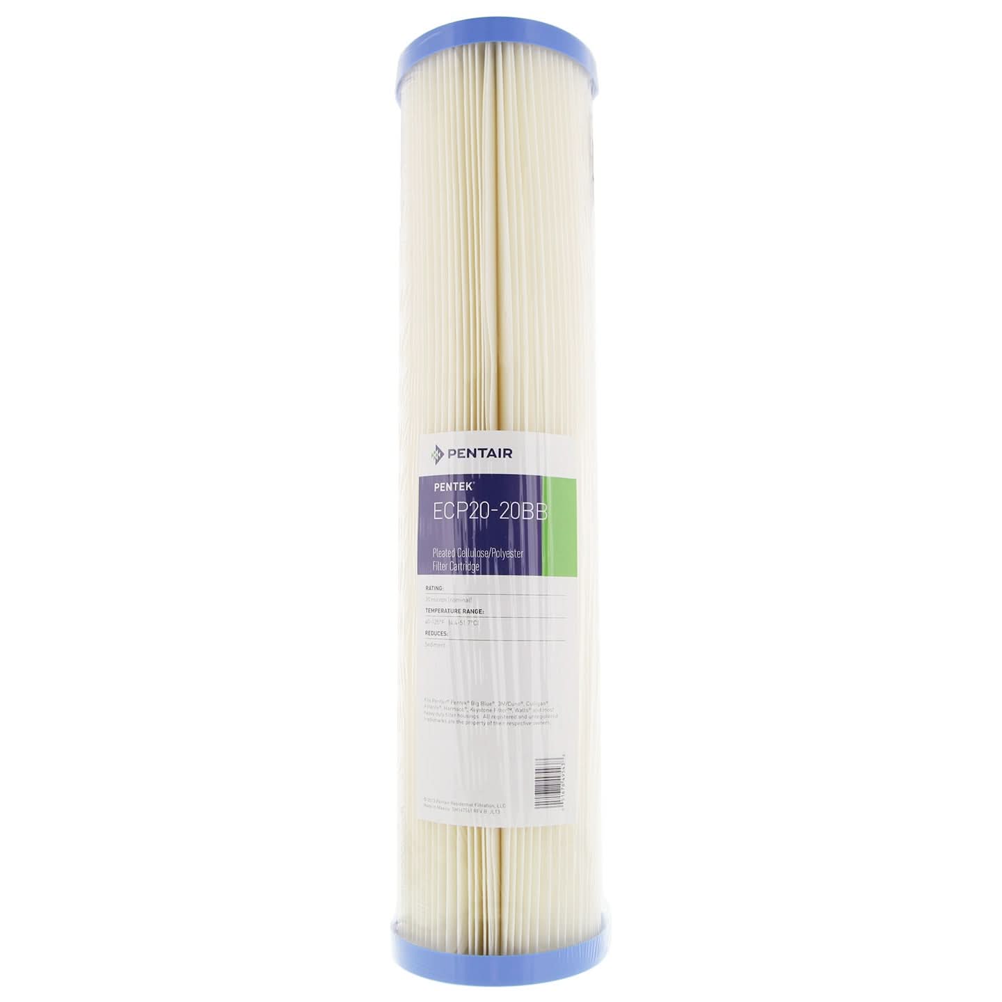 Pentek ECP20-20BB Pleated Sediment Water Filters (20-inch x 4-1/2-inch)