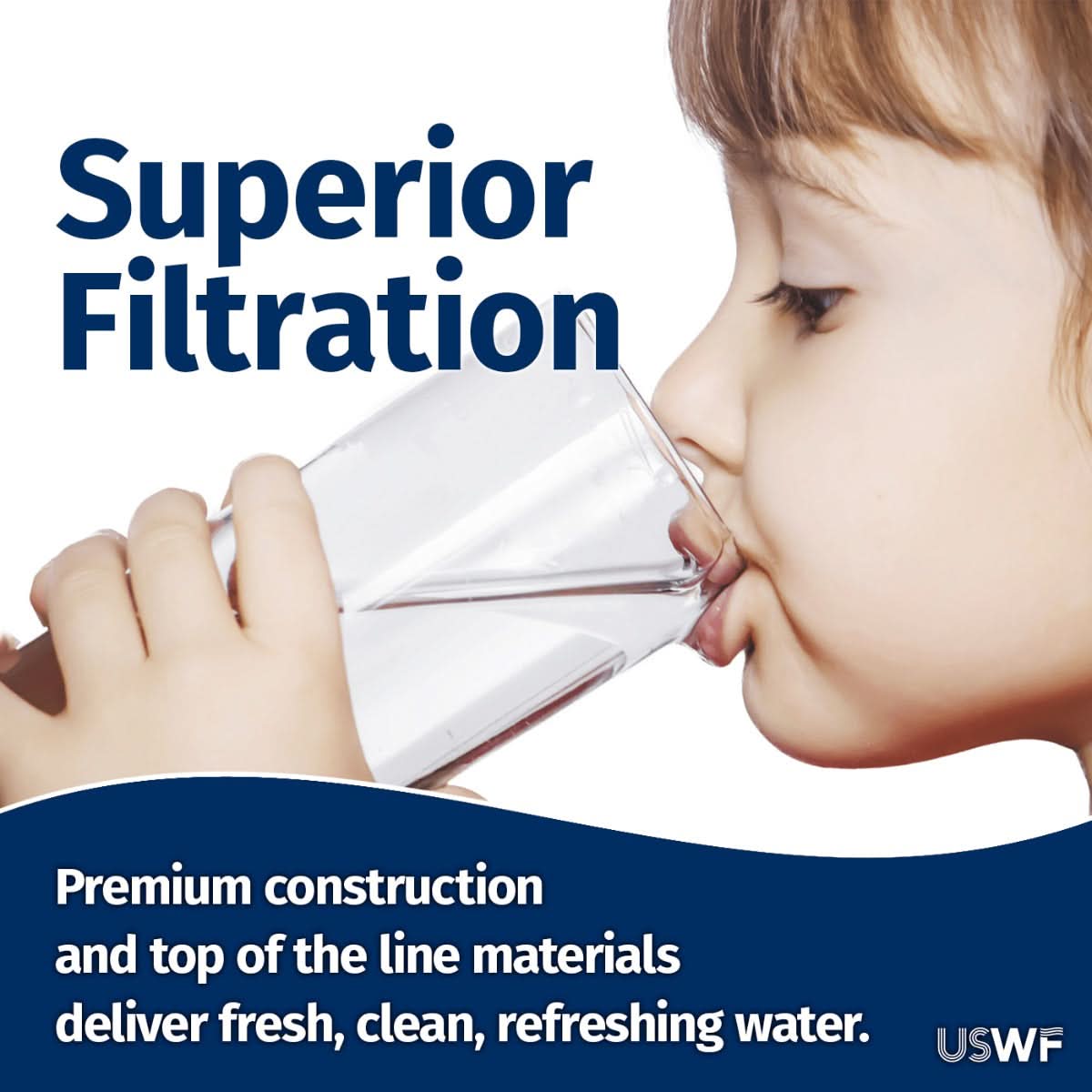 USWF 0.5 Micron Lead Reducing Carbon Block Filter 10"x4.5"