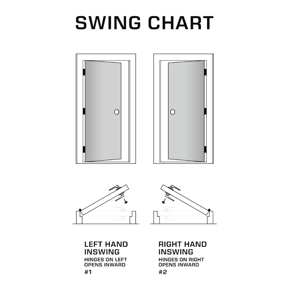 Oslo 3/0x6/8 Exterior Single Wrought Iron Prehung Door