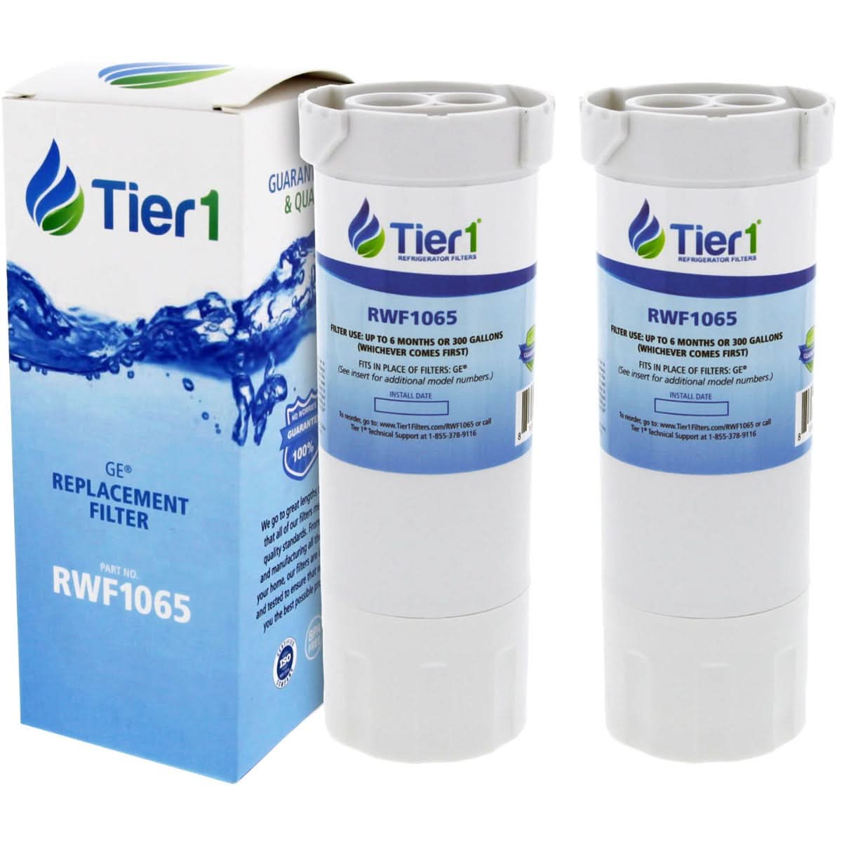 XWF GE Comparable Refrigerator Water Filter By Tier1 (No Chip)