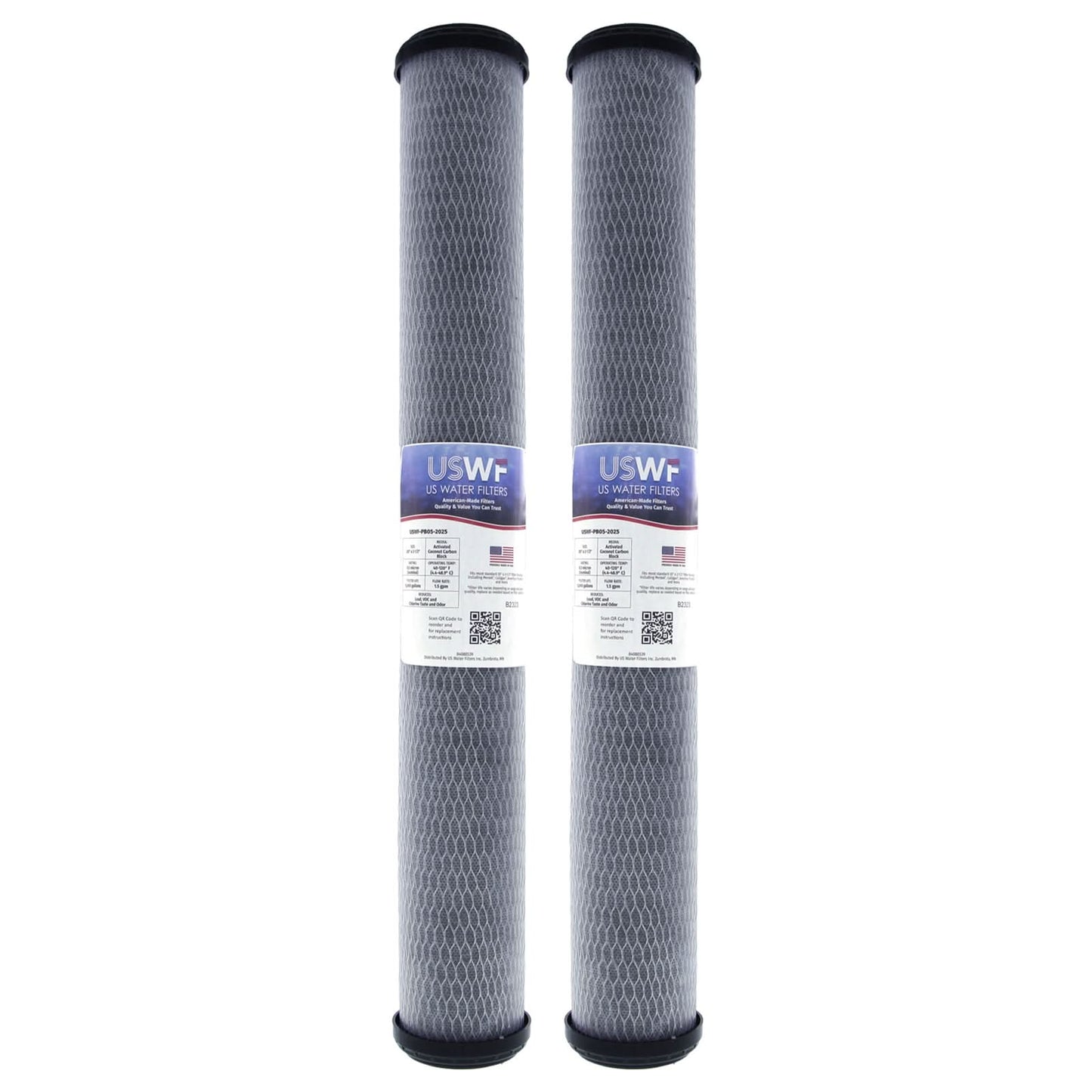 USWF 0.5 Micron Lead Reducing Carbon Block Filter 20"x2.5"