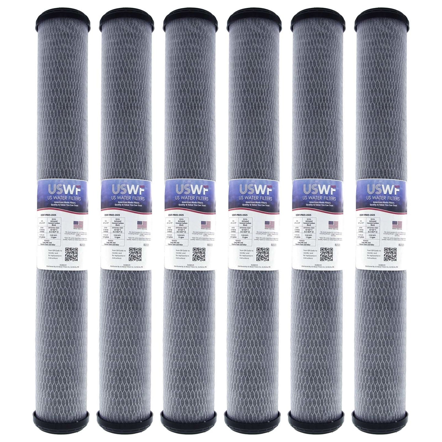 USWF 0.5 Micron Lead Reducing Carbon Block Filter 20"x2.5"
