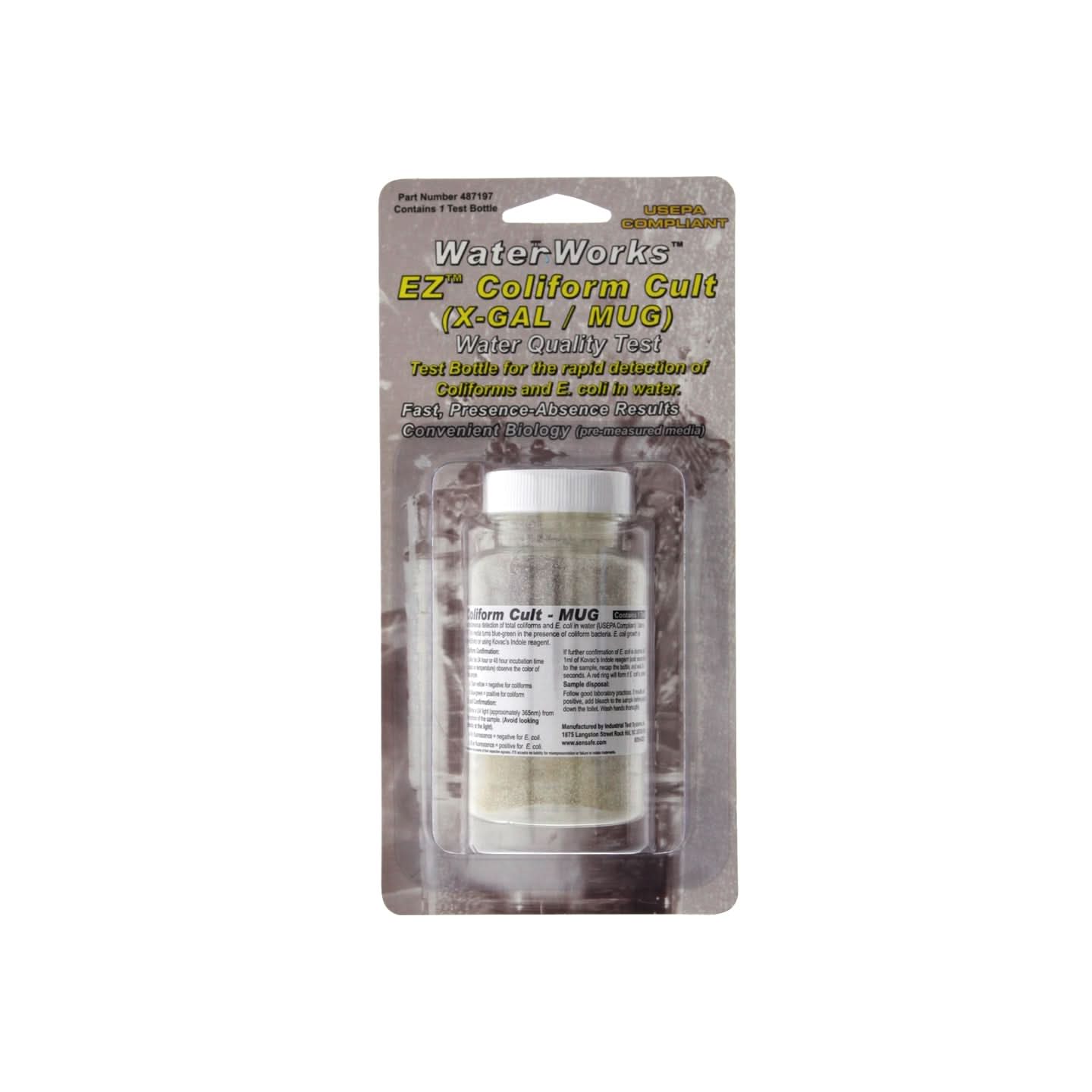 Sensafe 487197 EZ Bacteria Check & E.Coli Test Kit