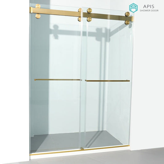 AS-8860D-SC Soft Close Double Sliding Shower Door 60" x 60"