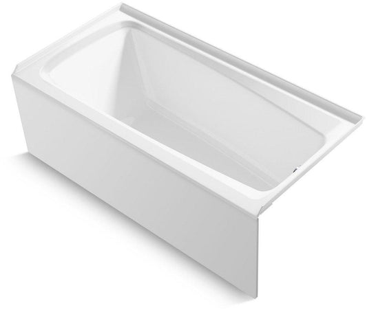 KOHLER Irvine™ 60 x 30 in. Soaker Alcove Bathtub Right Drain in White