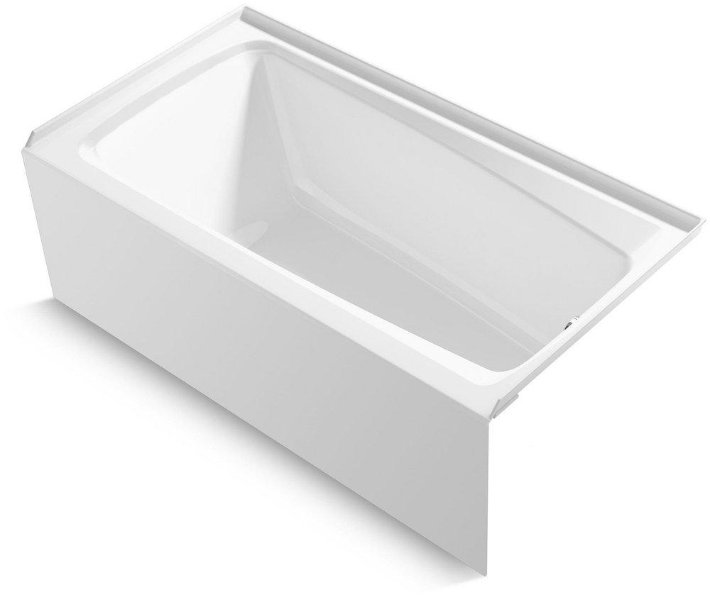 KOHLER Irvine™ 60 in. x 32 in. Soaker Alcove Bathtub with Right Drain in White