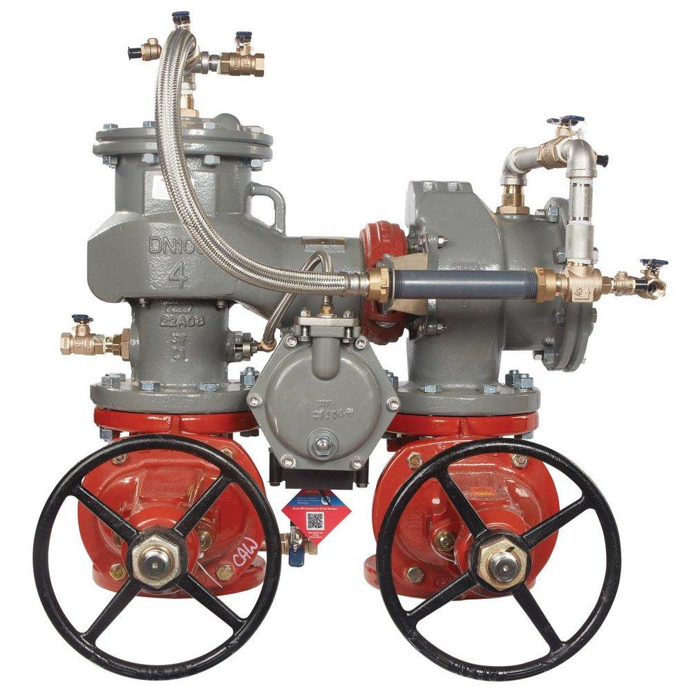 FEBCO LF886V-FS 8 in Ductile Iron Flanged Reduced Pressure Detector Assembly with OS & Y Gate Valves and Flood Sensor