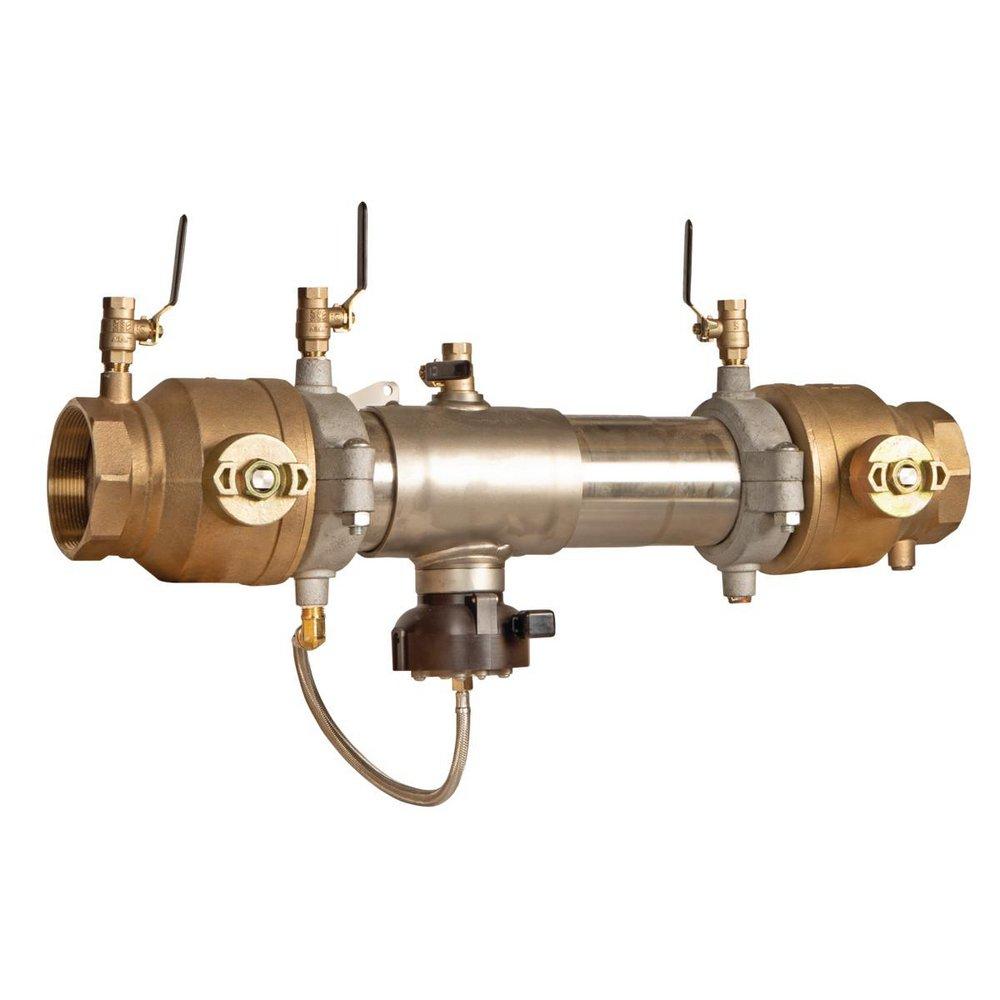 Watts Series 957-FS 3 in Stainless Steel Grooved Reduced Pressure Zone Assembly with Flood Sensor and Quarter-Turn Ball Valves