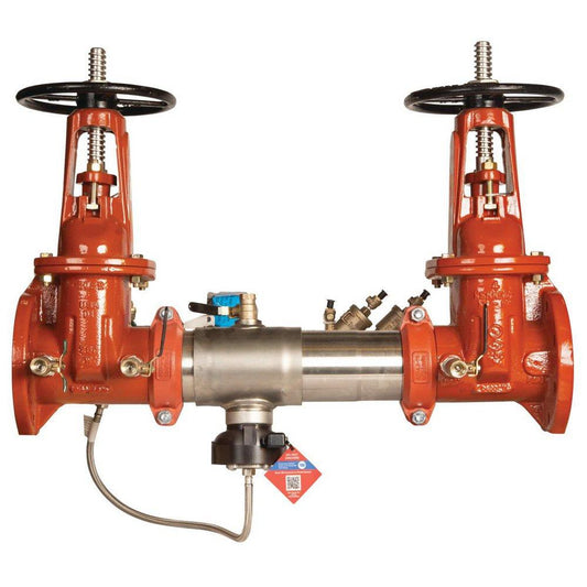 Watts Series LF957RPDA 10 in Stainless Steel Grooved Reduced Pressure Zone Assembly with OS and Y Gate Valves and Flood Sensor