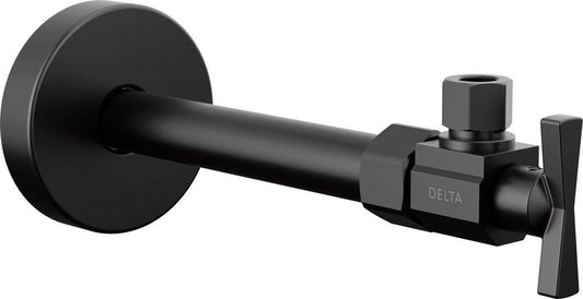 3/8 in. Compression Dial Angle Supply Stop Valve in Matte Black