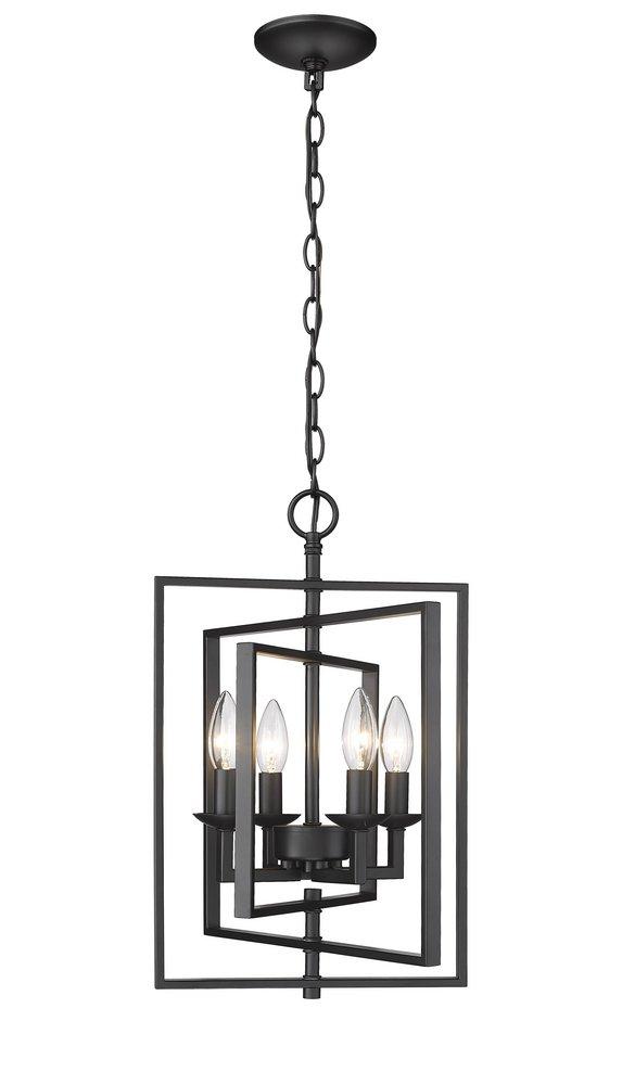 Millennium Lighting Nellis 4-Light Pendant Light in Matte Black