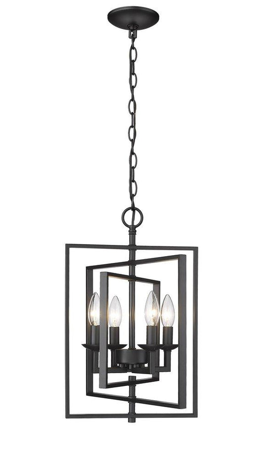 Millennium Lighting Nellis 4-Light Pendant Light in Matte Black