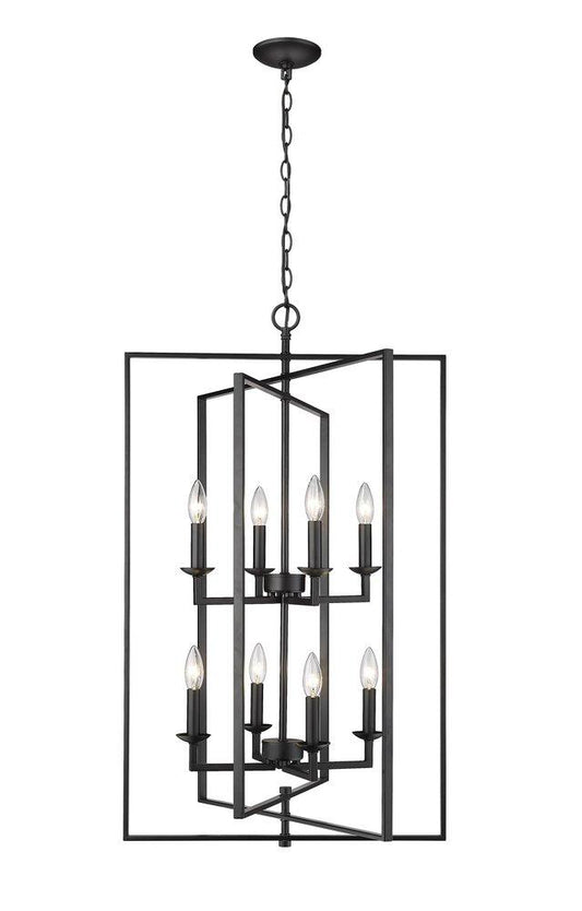 Millennium Lighting Nellis 8-Light Pendant Light in Matte Black