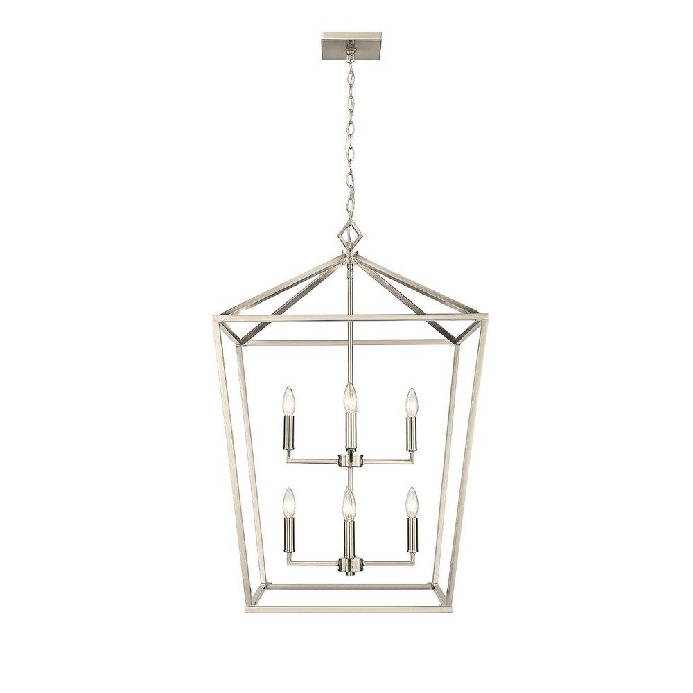 8-Light Pendant Light in Modern Gold