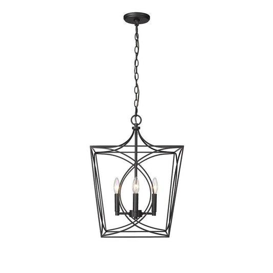 Millennium Lighting Tracy 4-Light Pendant Light in Matte Black
