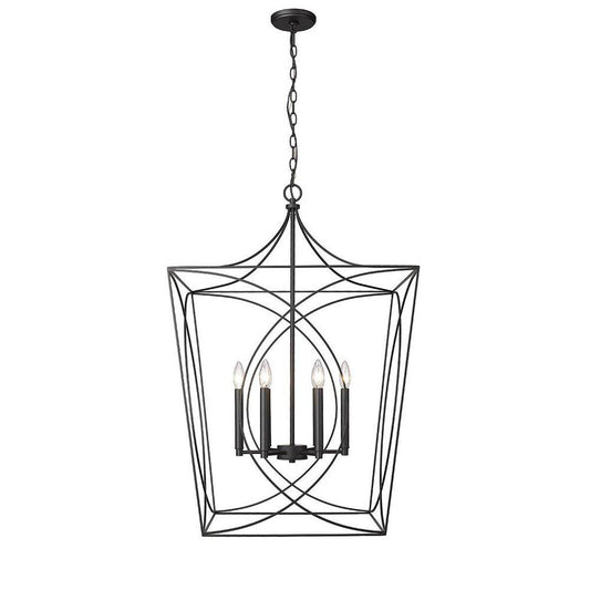 Millennium Lighting Tracy 6-Light Pendant Light in Matte Black