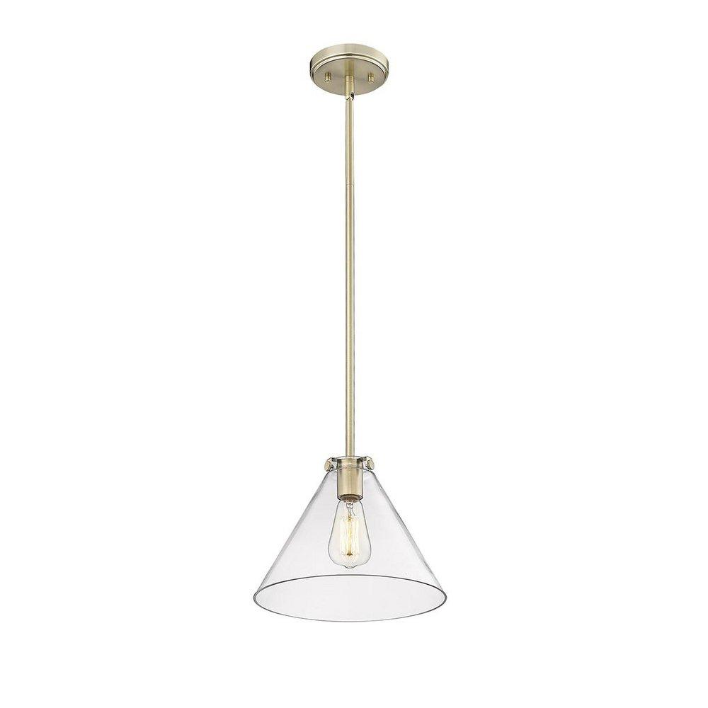 Millennium Lighting Aliza 1-Light Pendant Light in Modern Gold