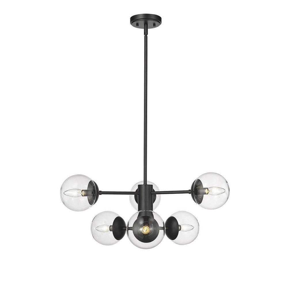 Millennium Lighting Avell 6-Light Pendant Light in Matte Black