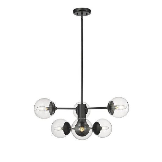 Millennium Lighting Avell 6-Light Pendant Light in Matte Black