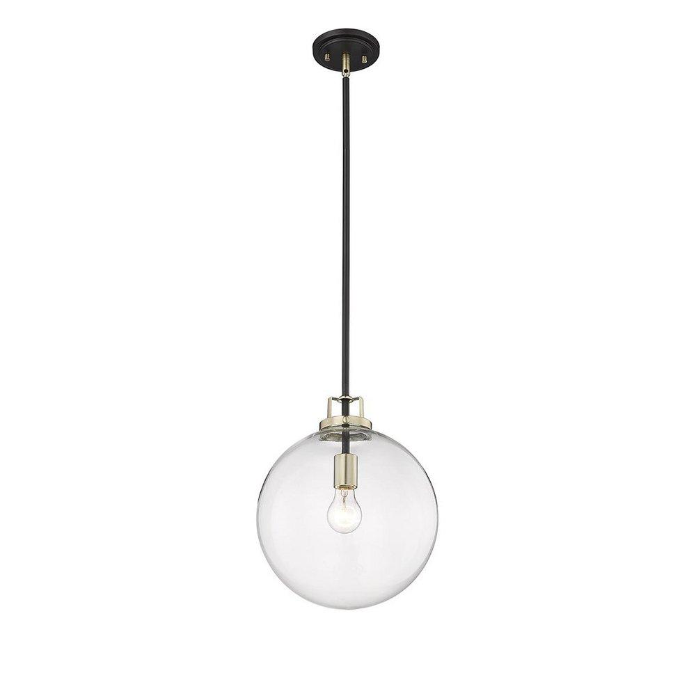 Millennium Lighting Mellrosa 1-Light Pendant Light in Matte Black/Modern Gold