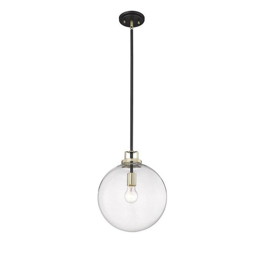 Millennium Lighting Mellrosa 1-Light Pendant Light in Matte Black/Modern Gold
