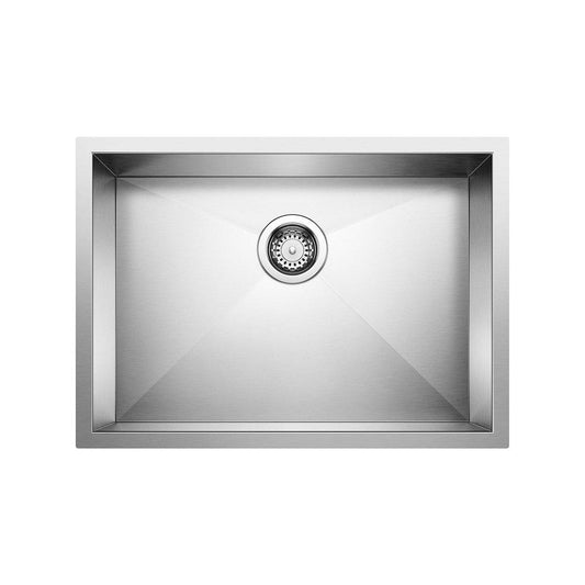 BLANCO Quatrus 25 in. Undermount Stainless Steel Single Bowl Kitchen Sink in Satin