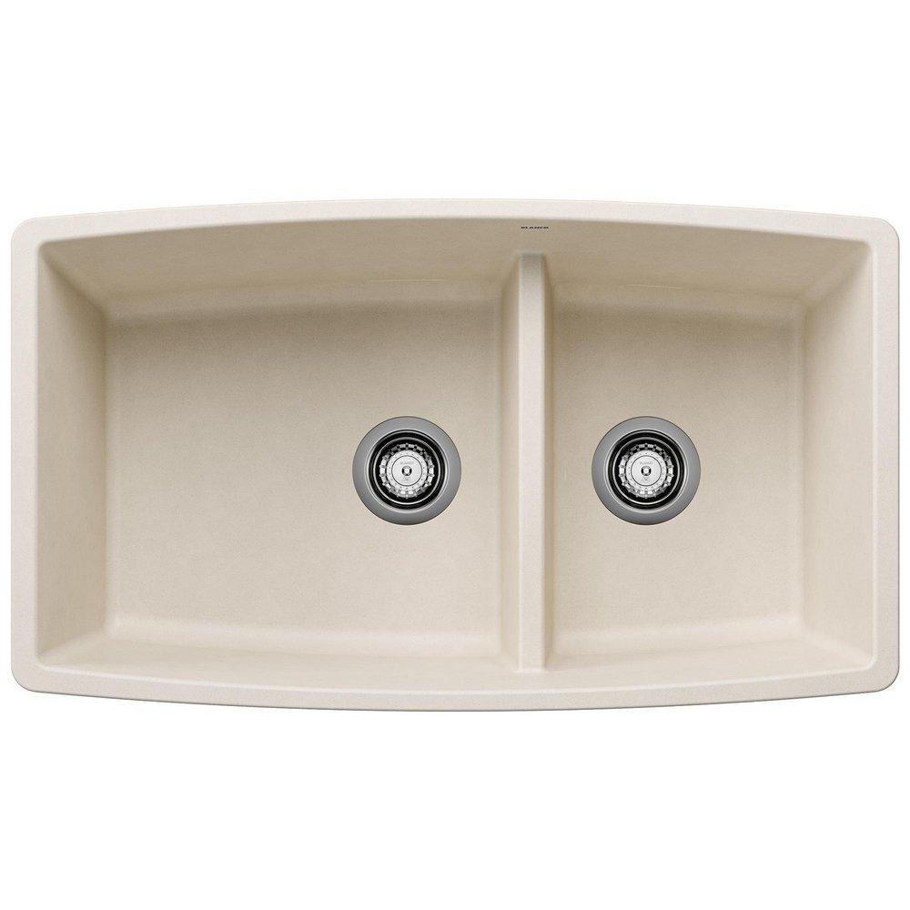 BLANCO Performa 33 in. Drop-in Silgranit Double Bowl Kitchen Sink