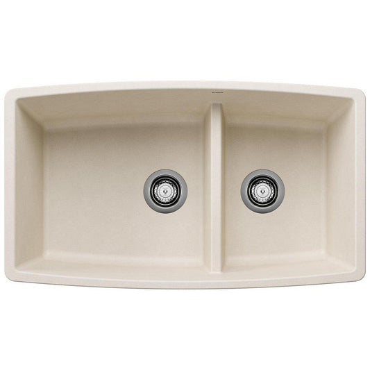 BLANCO Performa 33 in. Drop-in Silgranit Double Bowl Kitchen Sink