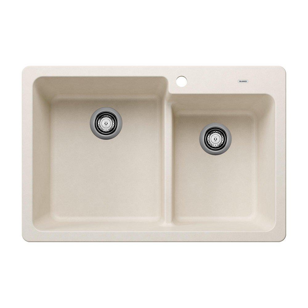 BLANCO Valea 32 in. Undermount Composite Single Bowl Kitchen Sink in Soft White
