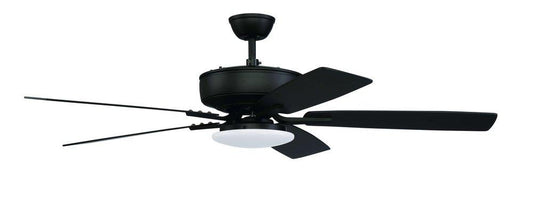 Craftmade Pro Plus 112 52 in. 5-Blade Indoor Ceiling Fan in Flat Black
