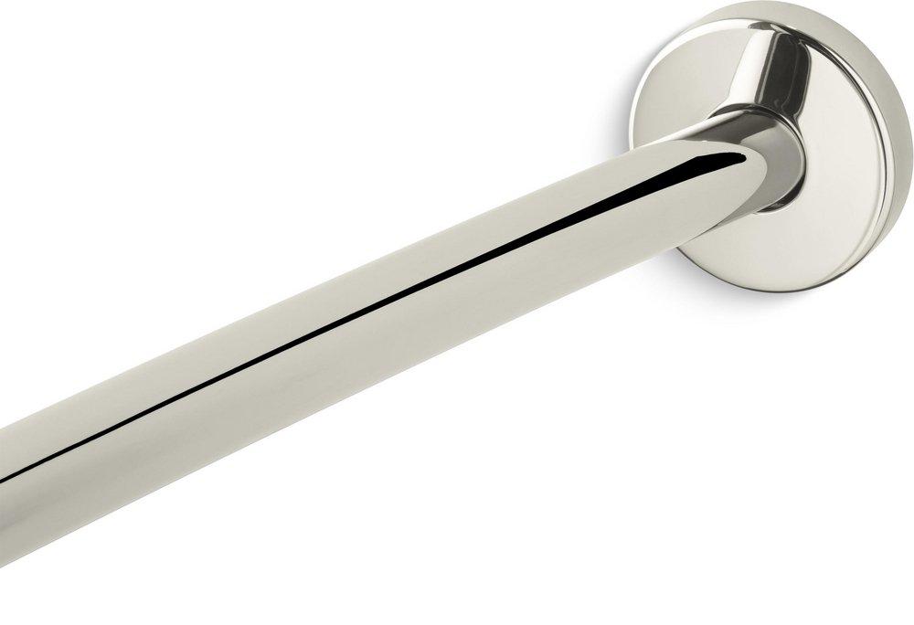 KOHLER Expanse® 76 in. Wall Mount Curved Shower Rod in Vibrant® Polished Nickel