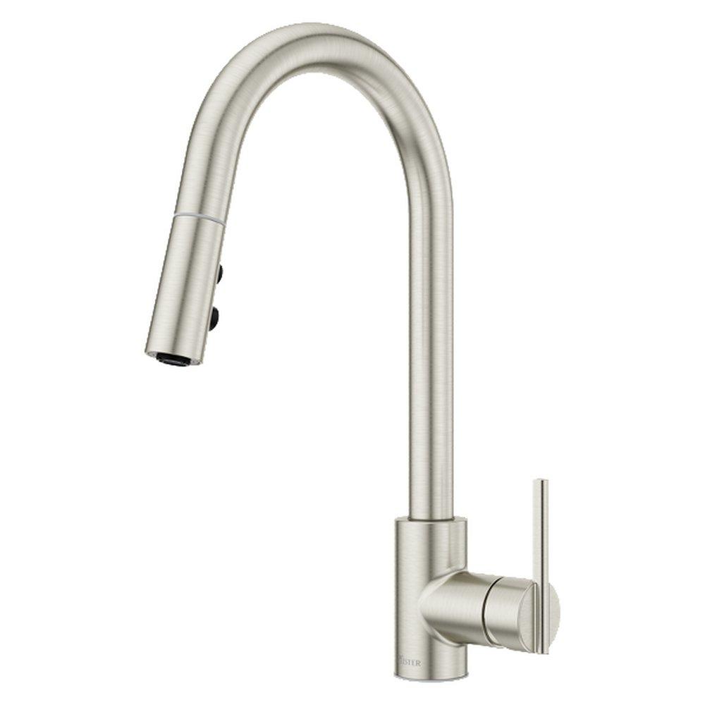 Pfister Brislin™ Single Handle Pull Down Kitchen Faucet in Stainless Steel