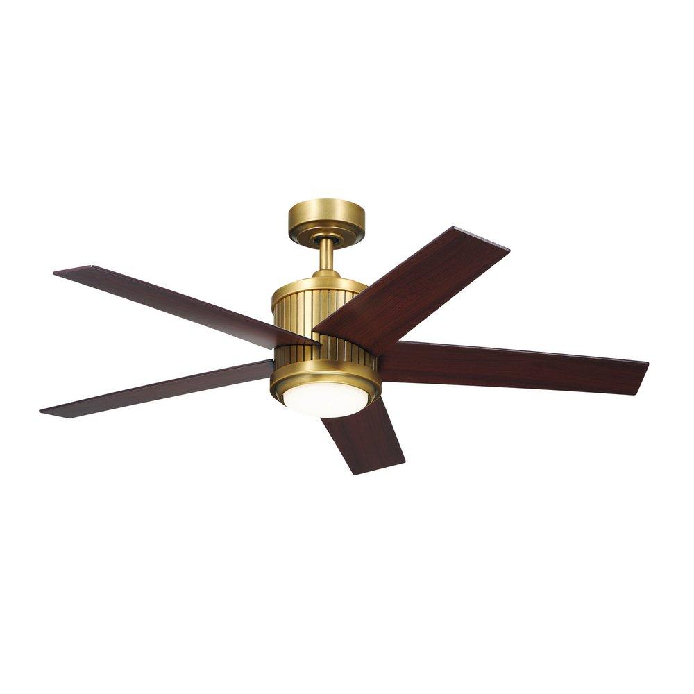Kichler Lighting Brahm™ 48 in. 5-Blade Indoor Ceiling Fan in Natural Brass