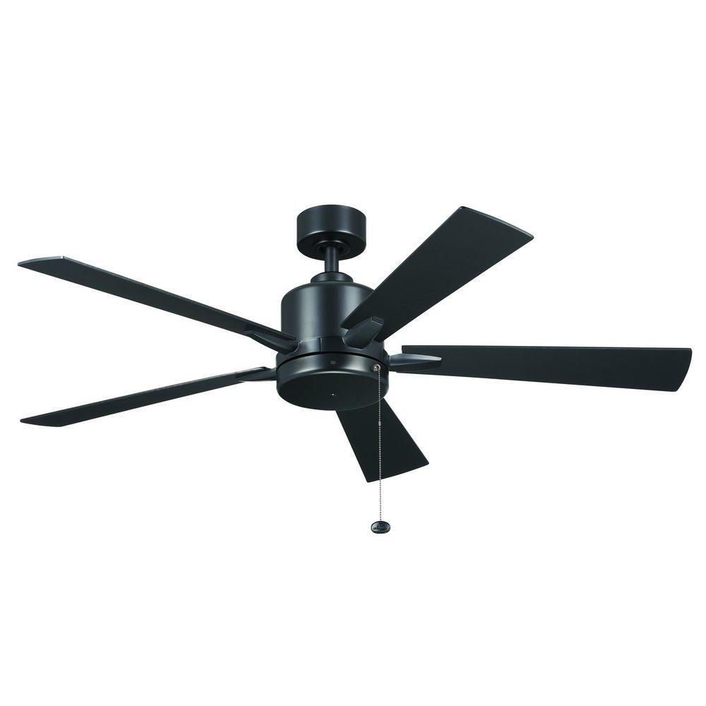 Kichler Lighting Lucian II 52 in. 5-Blade Indoor Ceiling Fan in Satin Black