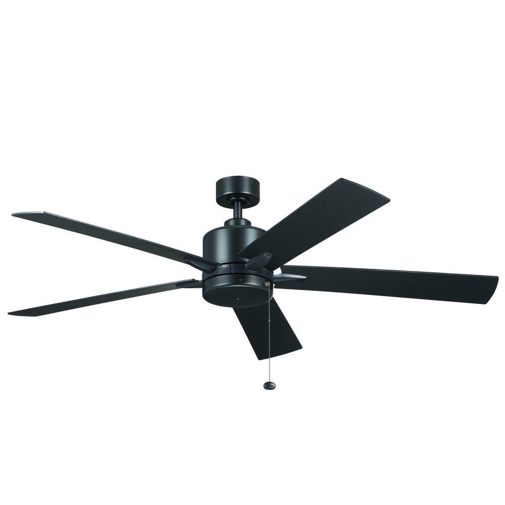 Kichler Lighting Lucian II 60 in. 5-Blade Indoor Ceiling Fan in Satin Black
