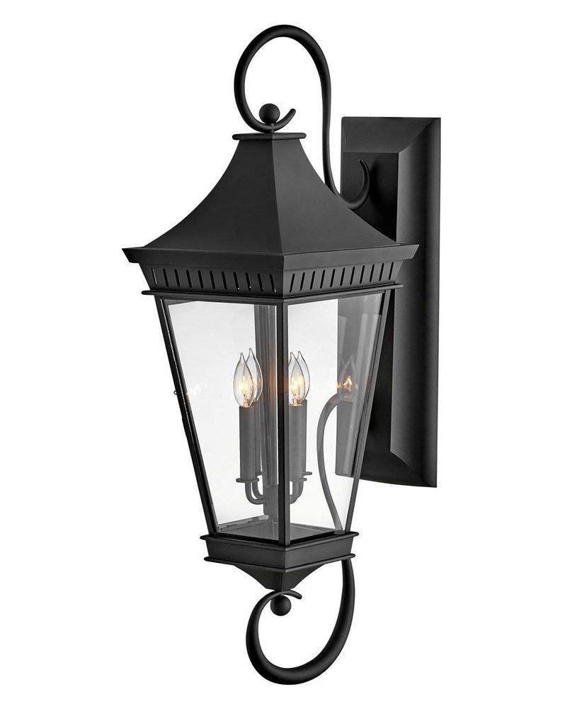Hinkley Chapel Hill 5W 4-Light 40 in. Outdoor Wall Sconce in Museum Black