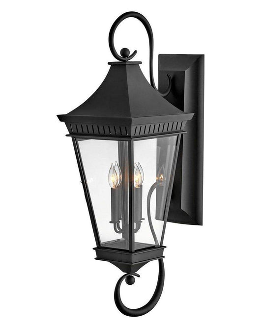 Hinkley Chapel Hill 5W 4-Light 40 in. Outdoor Wall Sconce in Museum Black