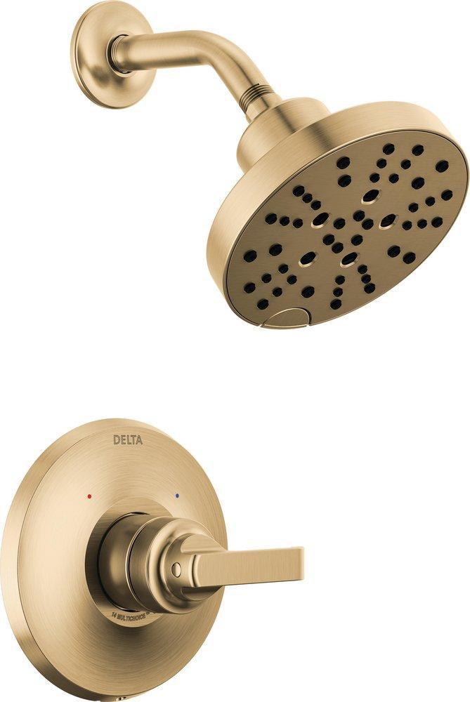 Delta Faucet Tetra™ Single Handle Multi Function Shower Faucet in Lumicoat® Champagne Bronze (Trim Only)