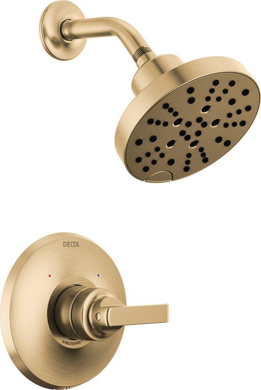 Delta Faucet Tetra™ Single Handle Multi Function Shower Faucet in Lumicoat® Champagne Bronze (Trim Only)