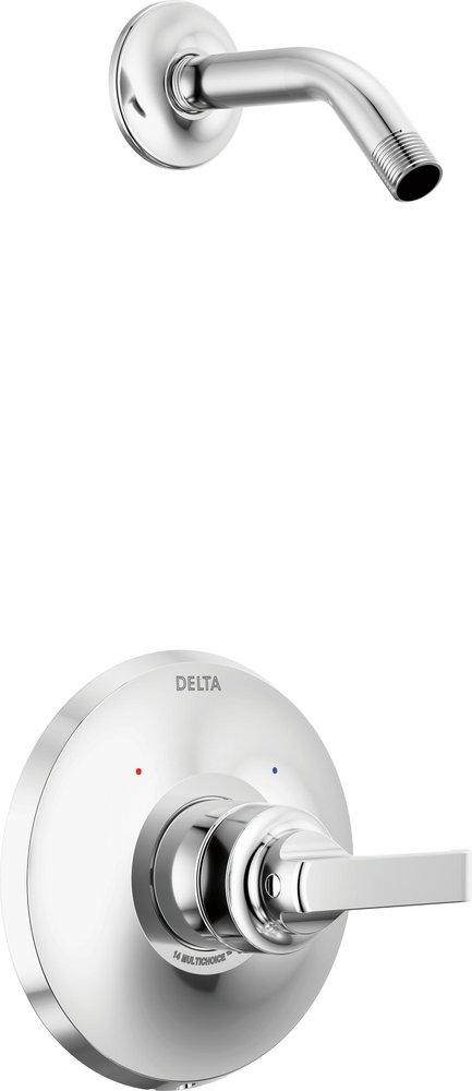 Delta Faucet Tetra™ Single Handle Shower Faucet in Lumicoat™ Chrome (Trim Only) (Showerhead Sold Separately)