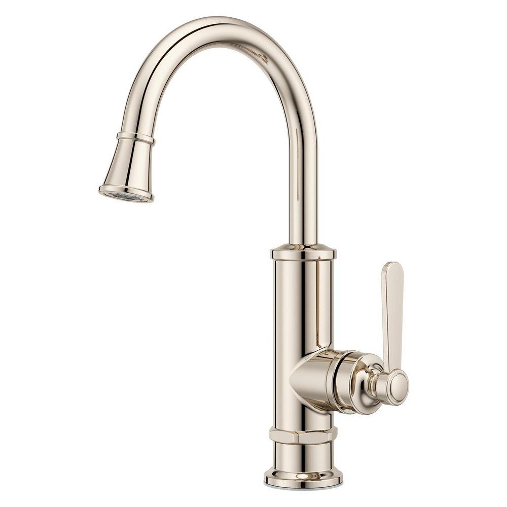 Pfister Port Haven™ Single Handle Lever Bar Faucet in Polished Nickel