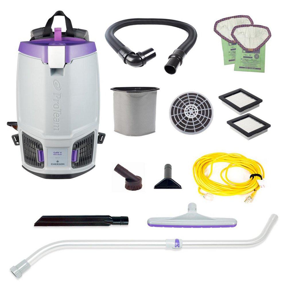 ProTeam® GoFit™ 6 qt. Backpack Vacuum with Xover Multi-Surface Telescoping Wand Tool Kit