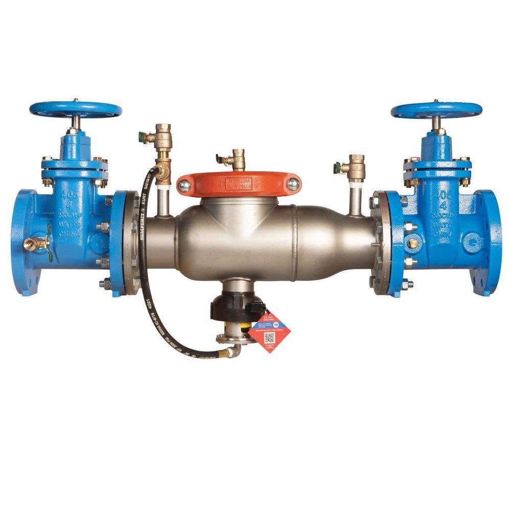 Ames Fire & Waterworks Series 4000SS 6 in. Stainless Steel Reduced Pressure Zone Assembly with Flood Sensor
