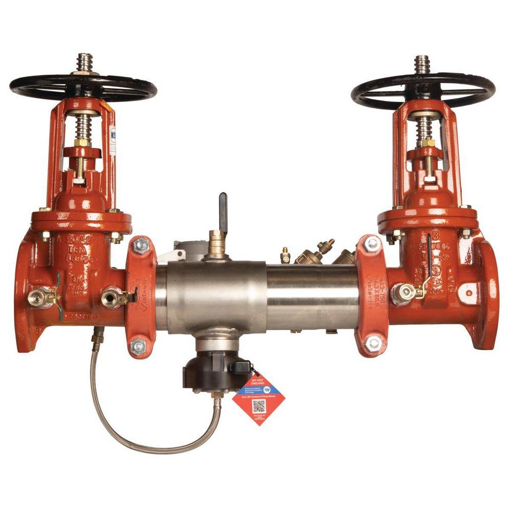 Ames Fire & Waterworks Series C500-FS 6 in. 304 Stainless Steel Flanged x Flanged x Barbed Backflow Preventer