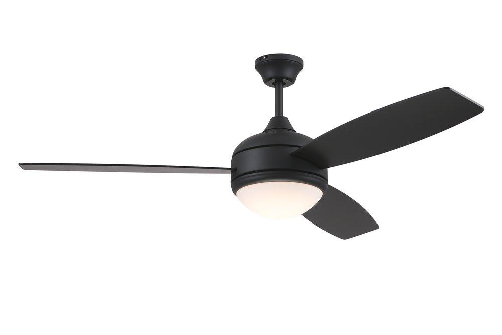 52 in. 3-Blade Indoor Ceiling Fan in Matte Black