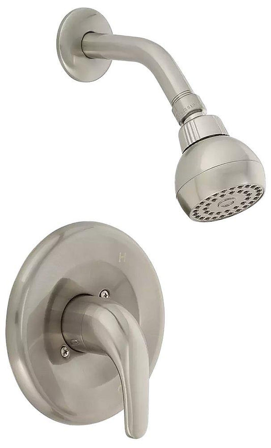 One Handle Single Function Shower Faucet Trim in Brushed Nickel (Trim Only)