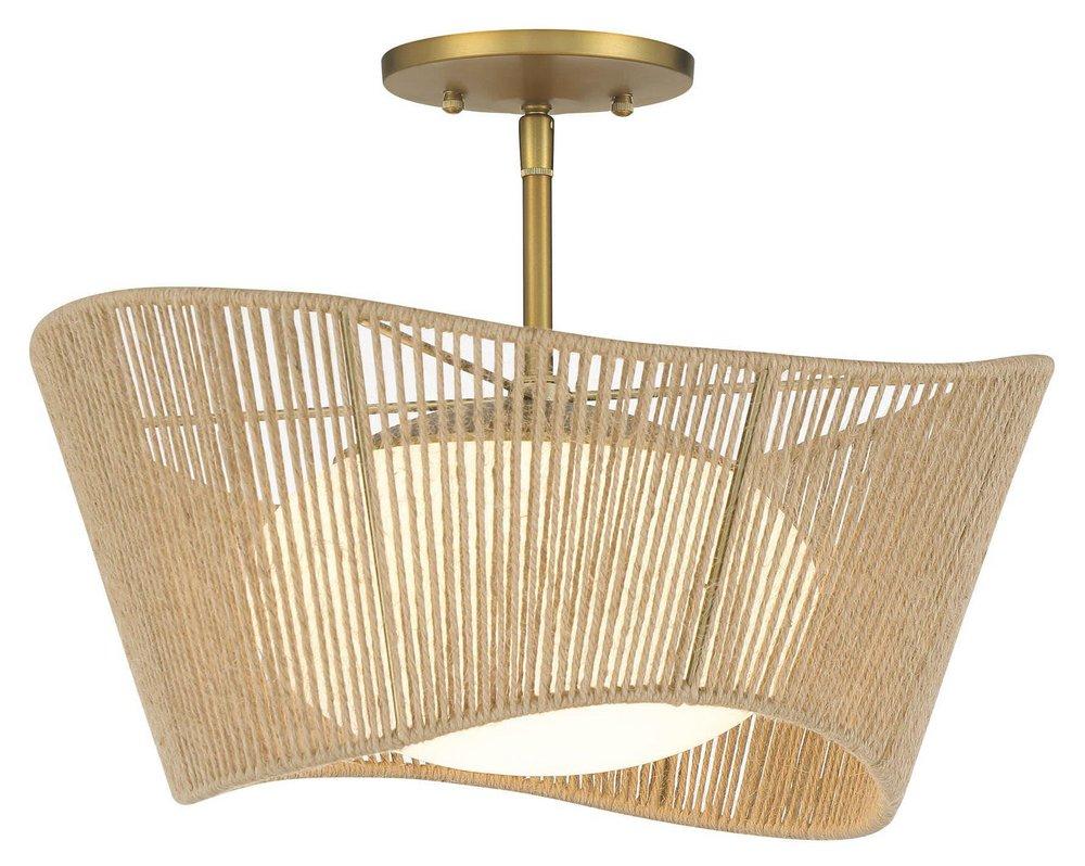 Minka Lavery Key Largo 1-Light Semi-Flush Mount Ceiling Fixture