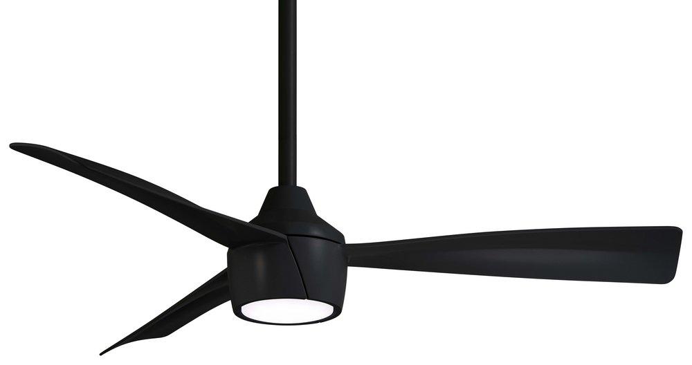 Minka Aire Skinnie 44 in. 3-Blade Outdoor Ceiling Fan in Coal