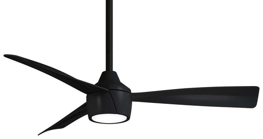 Minka Aire Skinnie 44 in. 3-Blade Outdoor Ceiling Fan in Coal